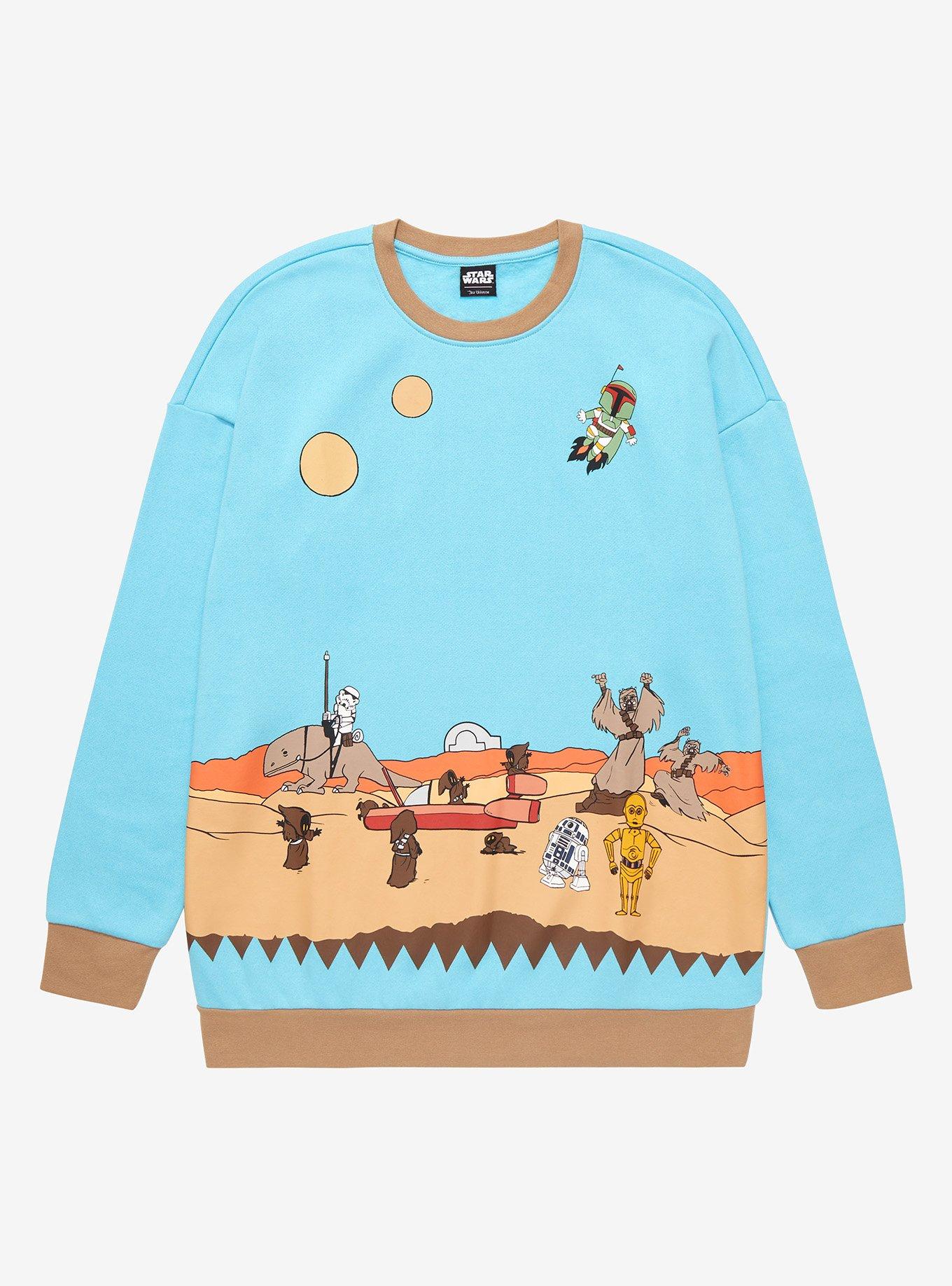 Star Wars Tatooine Group Scene Crewneck BoxLunch Exclusive BoxLunch