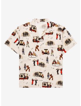 Plus Size Star Wars Mos Eisley Cantina Allover Print Woven Button Up - BoxLunch Exclusive, , hi-res