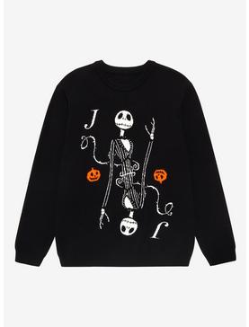 Disney The Nightmare Before Christmas Jack Playing Card Crewneck - BoxLunch Exclusive, , hi-res