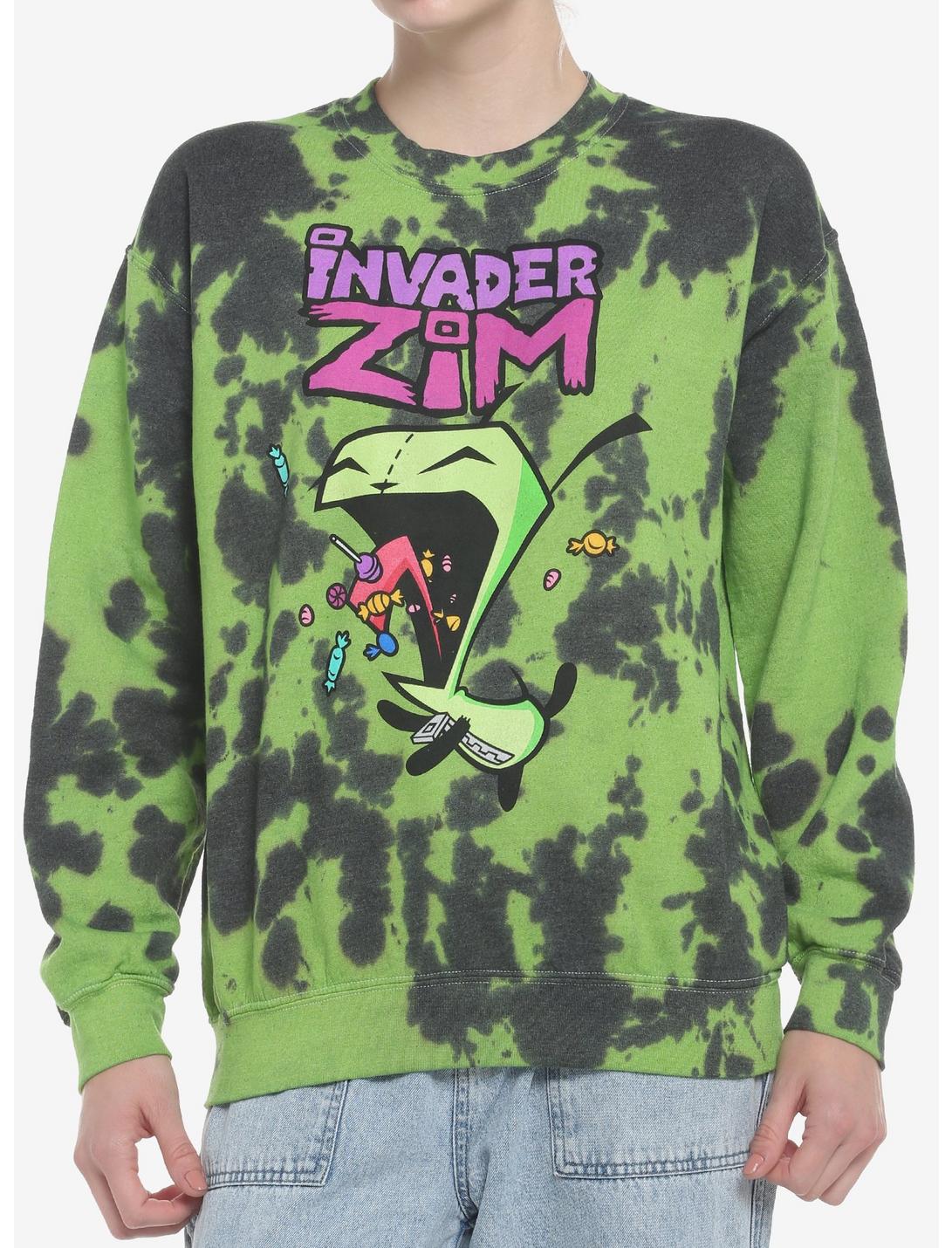 Invader Zim GIR Green Wash Girls Sweatshirt, MULTI, hi-res