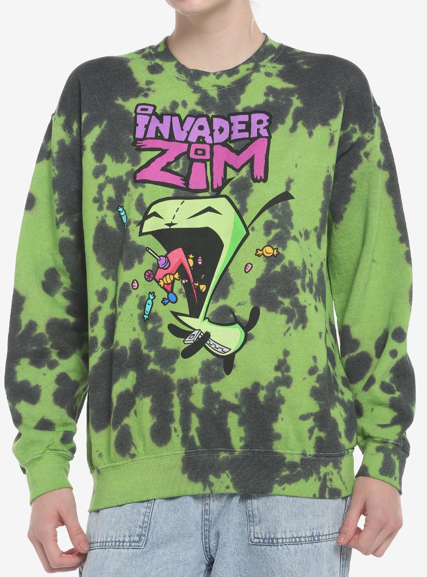 Invader Zim GIR Green Wash Girls Sweatshirt, MULTI, hi-res