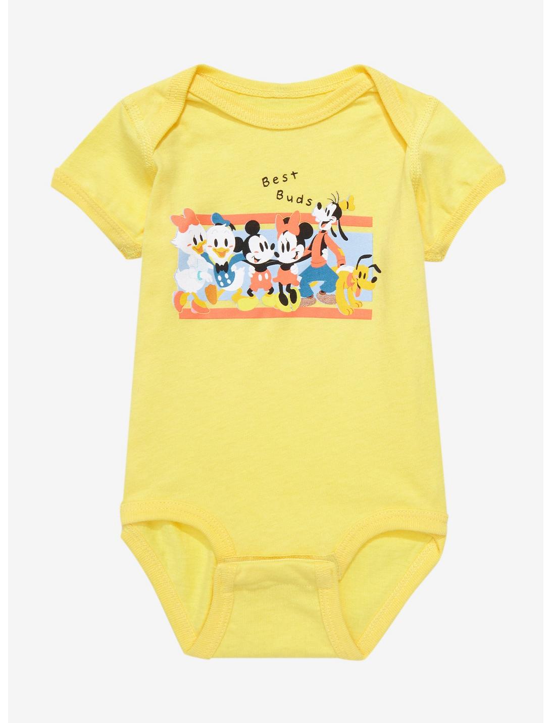Disney Mickey Mouse & Friends Best Buds Infant One-Piece - BoxLunch Exclusive, GREY HEATHER, hi-res
