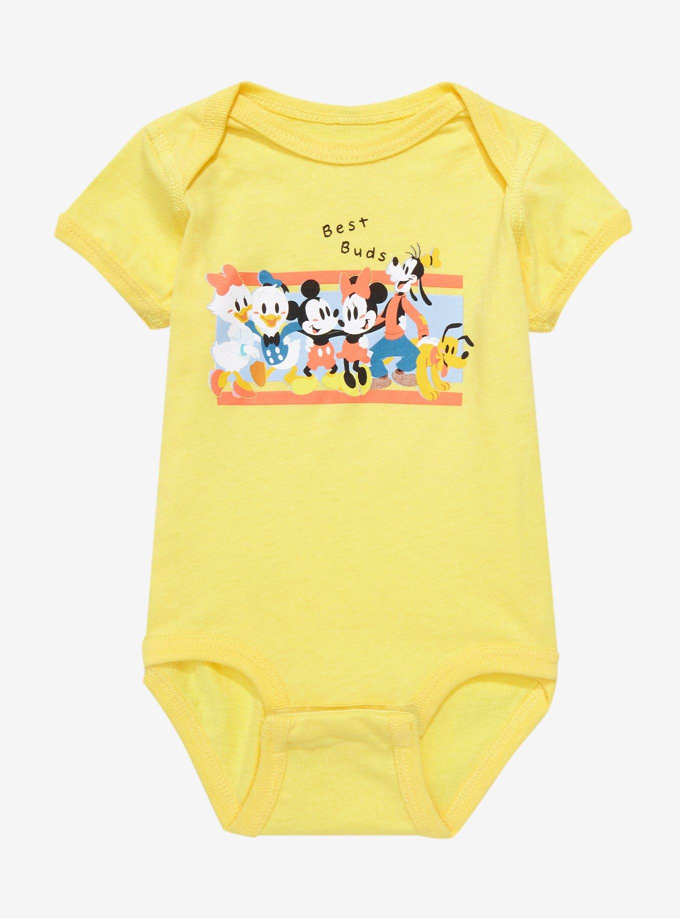 Disney Mickey Mouse & Friends Best Buds Infant One-Piece - BoxLunch Exclusive, GREY HEATHER, hi-res