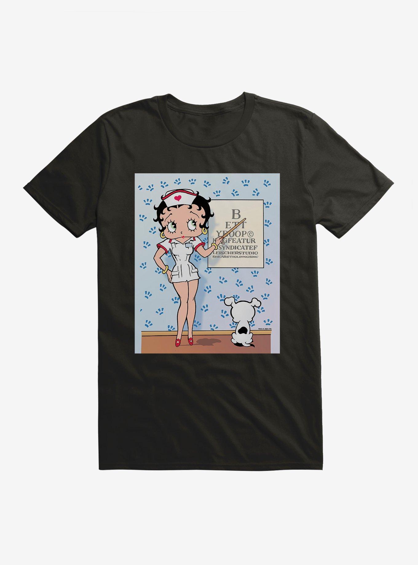 Betty Boop Snellen Eye Chart T-Shirt