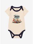 Our Universe Disney Mickey and Friends Jazz It Up Infant One-Piece - BoxLunch Exclusive, BEIGE, hi-res