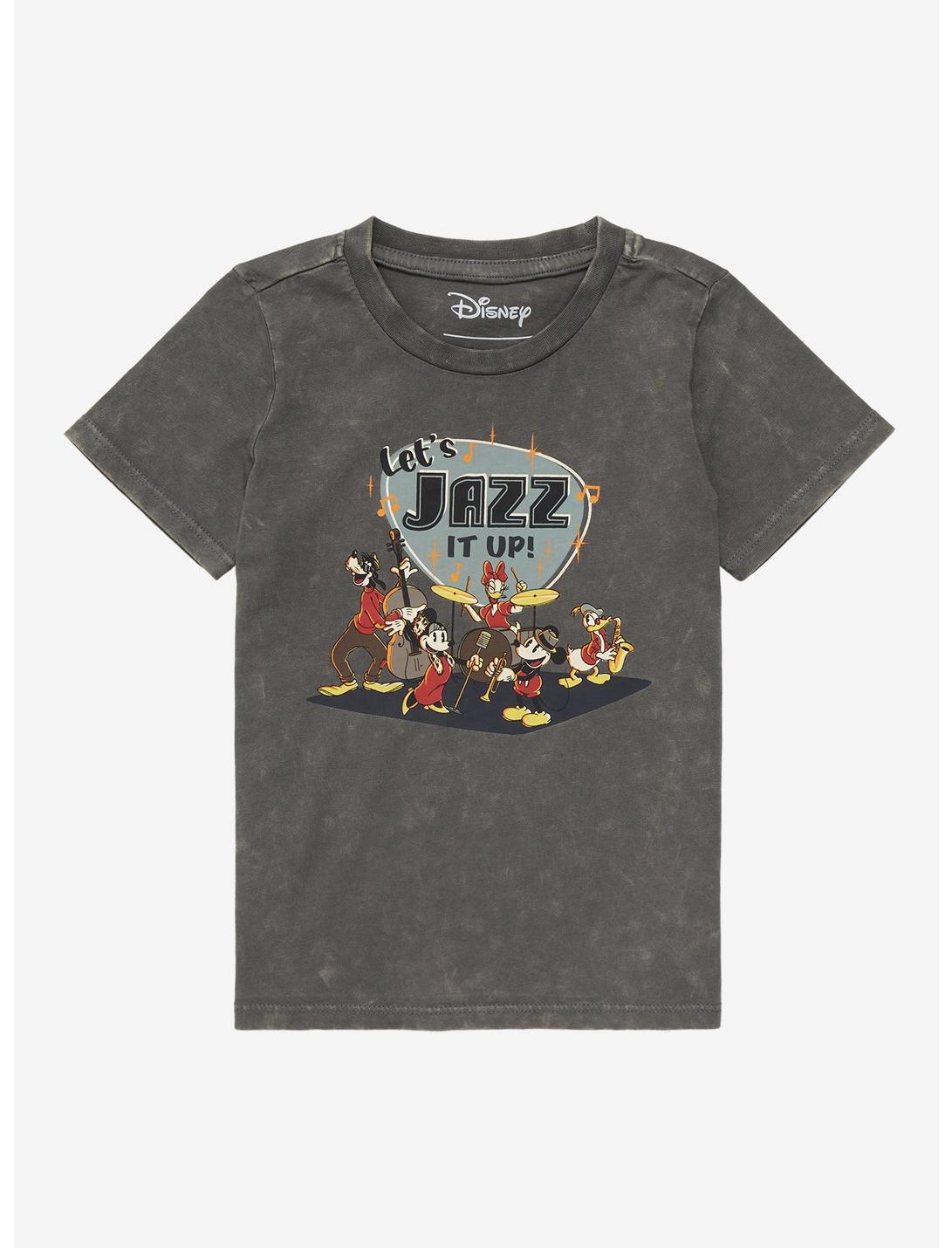 Our Universe Disney Mickey and Friends Jazz It Up Toddler T-Shirt - BoxLunch Exclusive, BLACK  CHARCOAL, hi-res