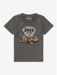 Our Universe Disney Mickey and Friends Jazz It Up Toddler T-Shirt - BoxLunch Exclusive, BLACK  CHARCOAL, hi-res