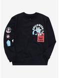 Disney The Nightmare Before Christmas Halloween Town Youth Crewneck - BoxLunch Exclusive, BLACK, hi-res