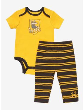 Plus Size Harry Potter Hufflepuff Crest Infant One-Piece and Leggings Set - BoxLunch Exclusive , , hi-res