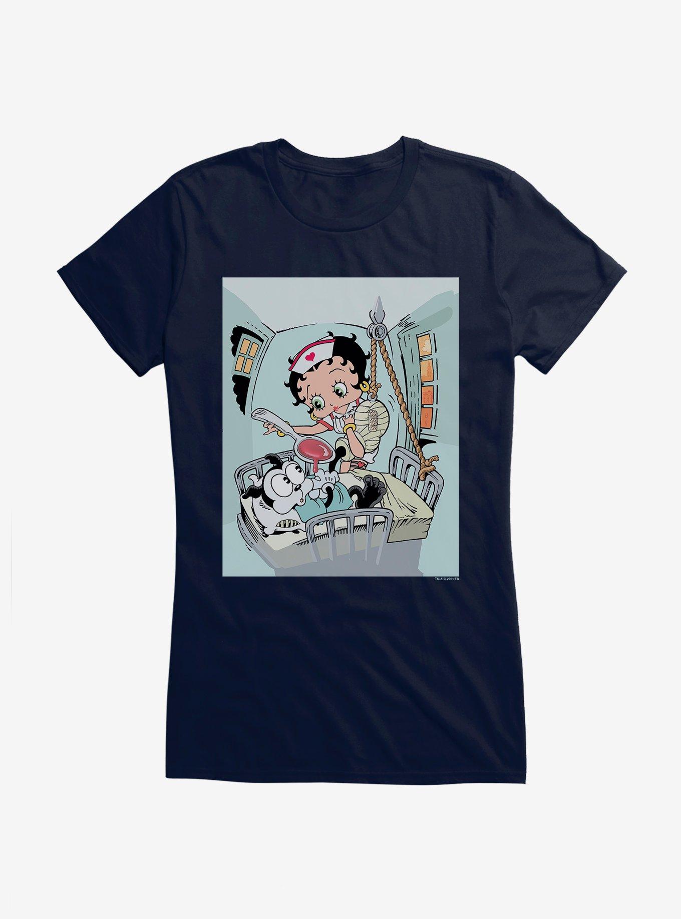 Betty Boop Medicine Time Girls T-Shirt, NAVY, hi-res