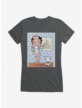 Betty Boop Snellen Eye Chart Girls T-Shirt, CHARCOAL, hi-res