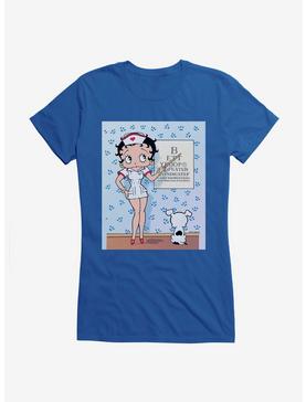 Betty Boop Snellen Eye Chart Girls T-Shirt, ROYAL, hi-res