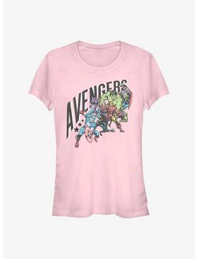 Marvel Avengers In Line Girls T-Shirt, LIGHT PINK, hi-res