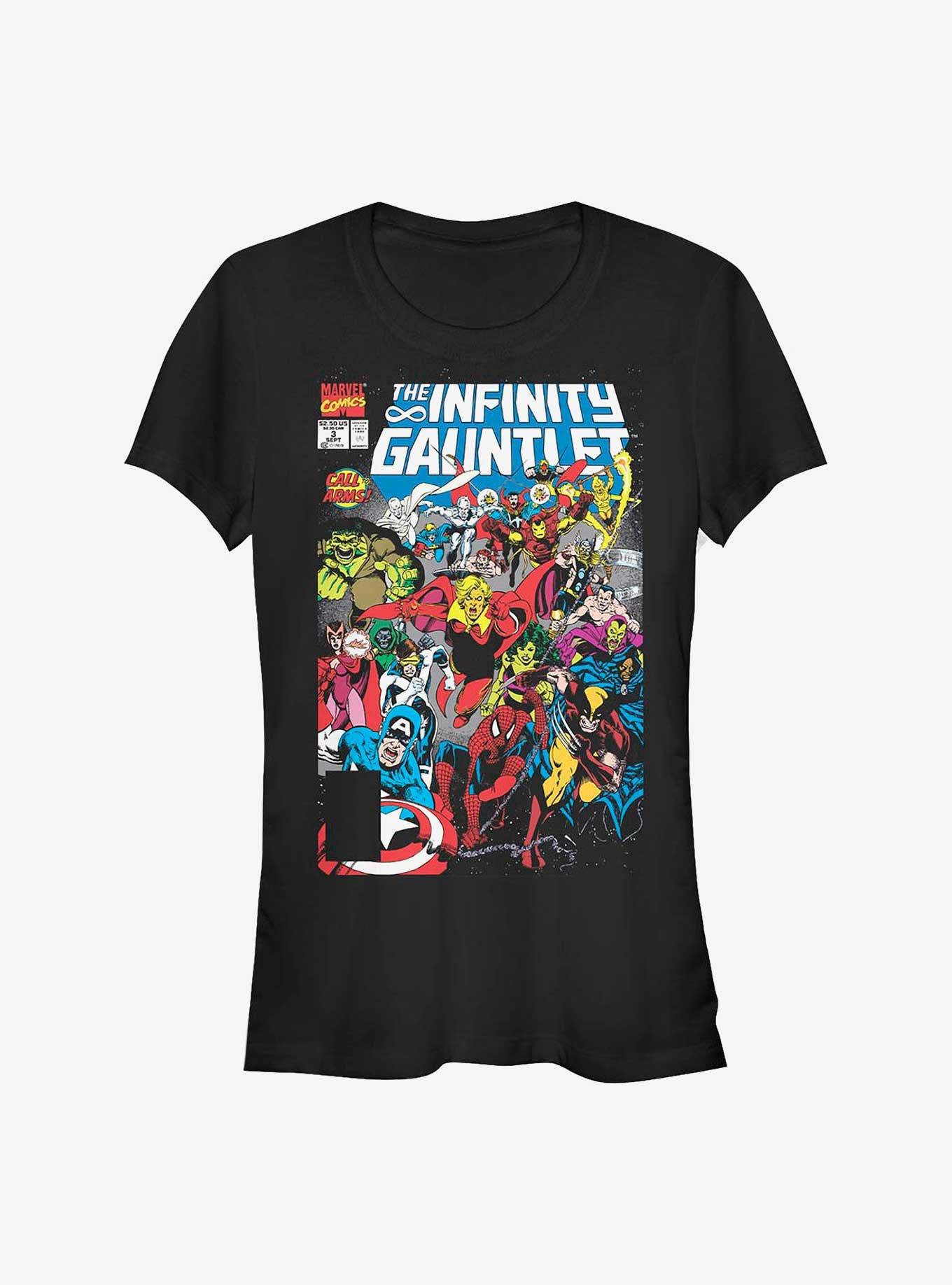 Marvel Avengers The Infinity Gauntlet Girls T-Shirt, BLACK, hi-res