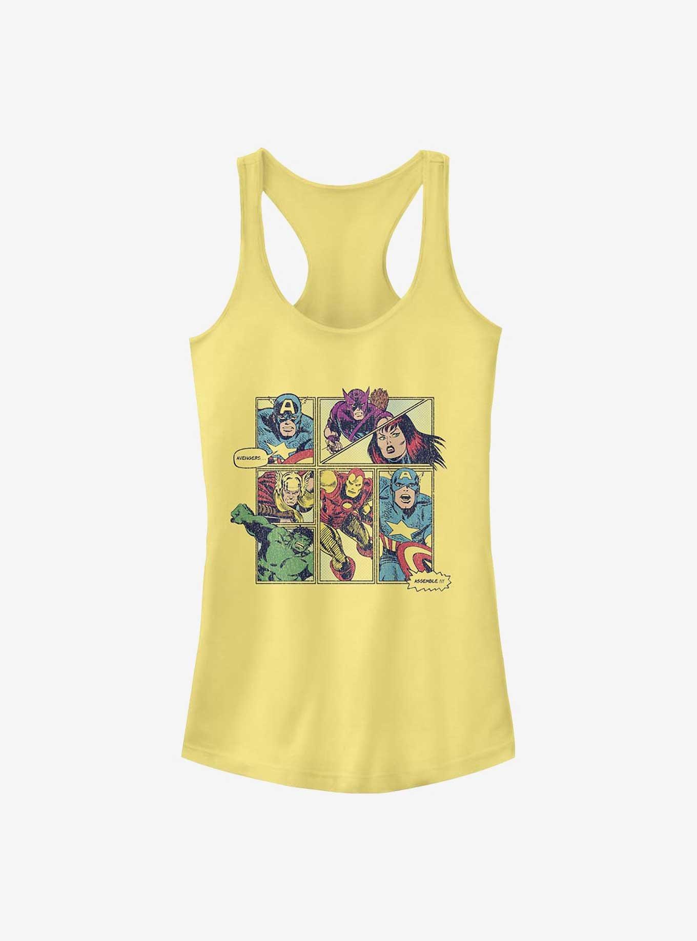 Marvel Avengers Assemble Girls Tank, BANANA, hi-res