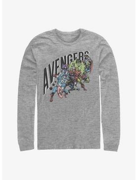 Marvel Avengers In Line Long-Sleeve T-Shirt, ATH HTR, hi-res