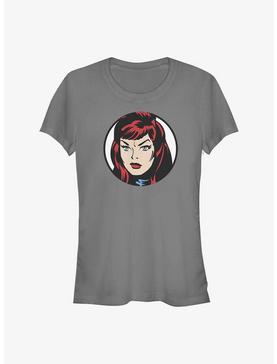 Marvel Black Widow Vintage Face Girls T-Shirt, , hi-res