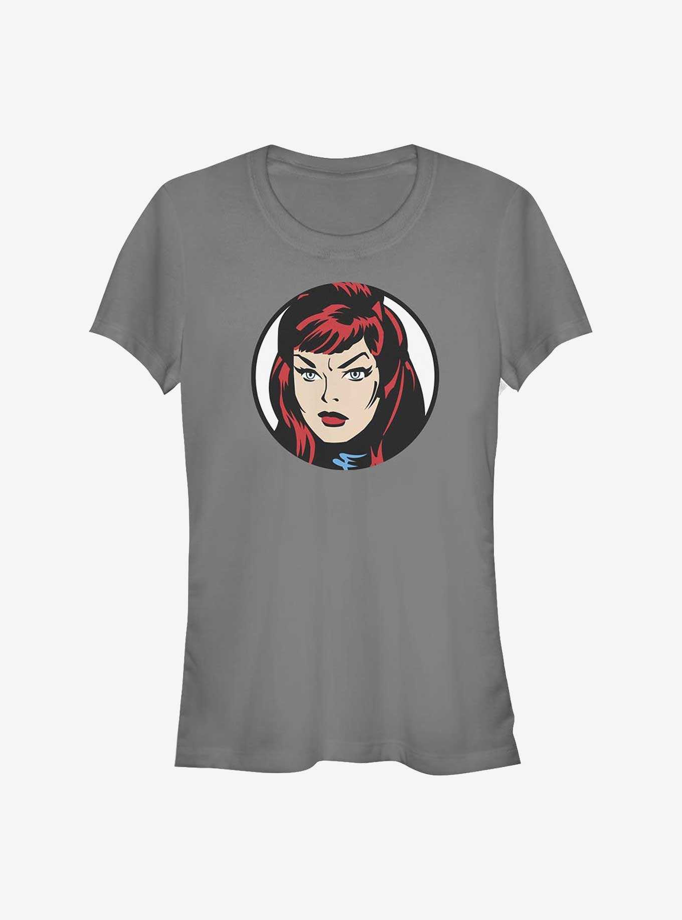 Marvel Black Widow Vintage Face Girls T-Shirt, , hi-res
