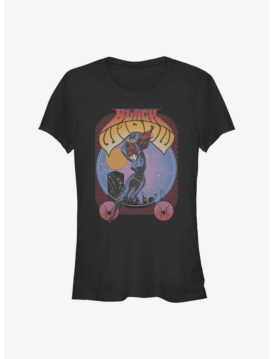 Marvel Black Widow Web Girls T-Shirt, BLACK, hi-res
