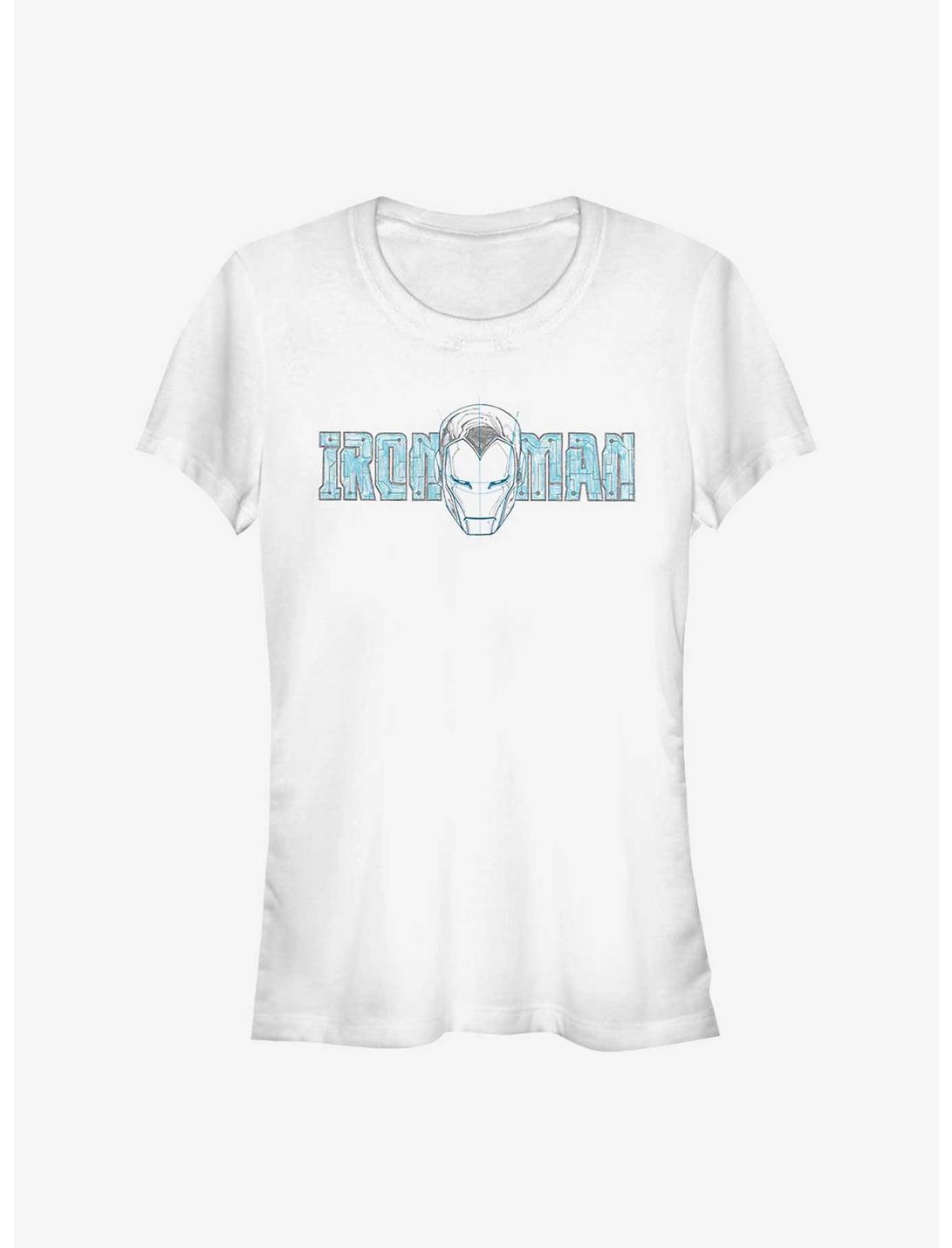 Marvel Iron Man Face Girls T-Shirt, WHITE, hi-res