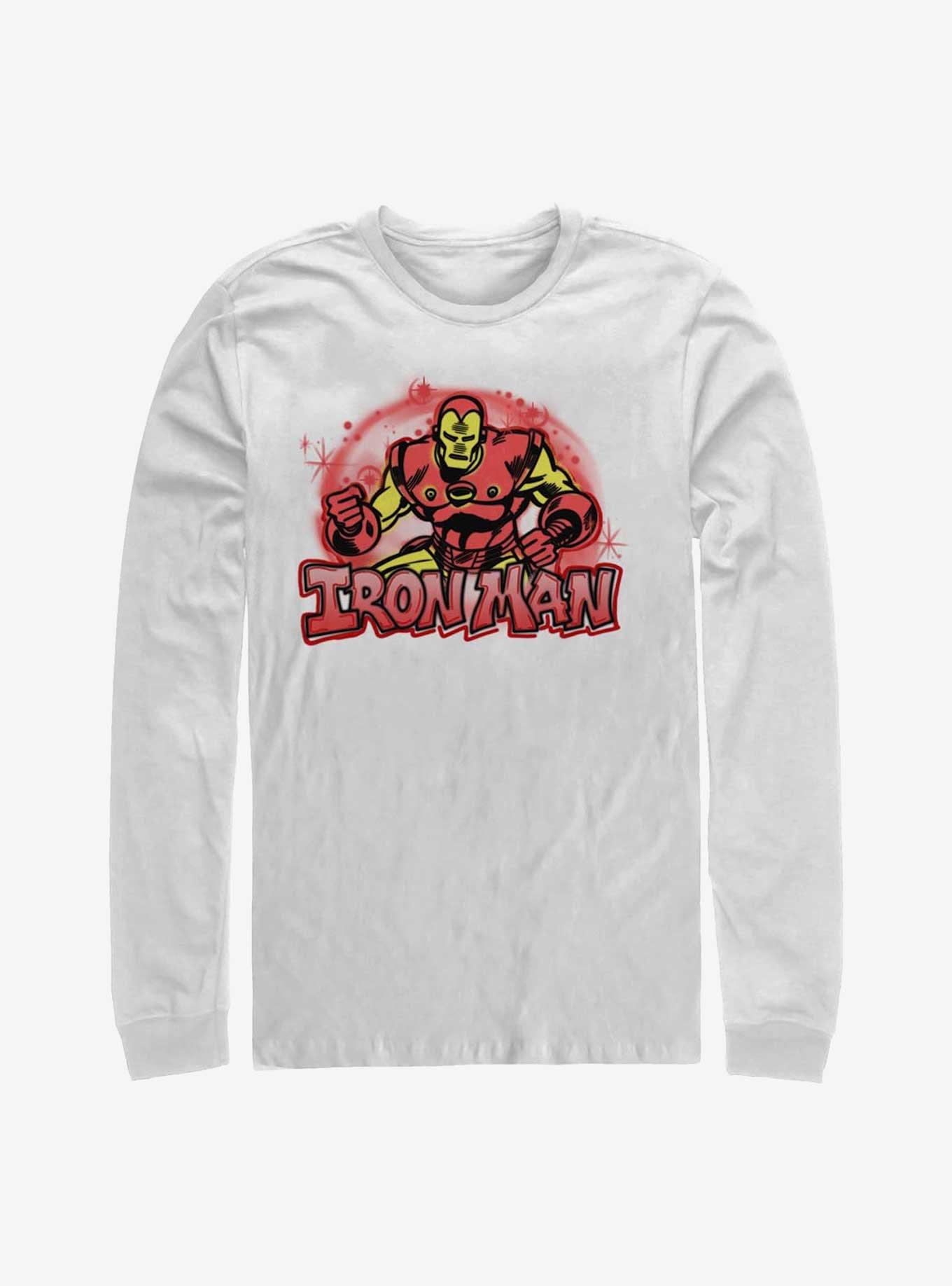 Marvel Iron Man Airbrushed Long-Sleeve T-Shirt