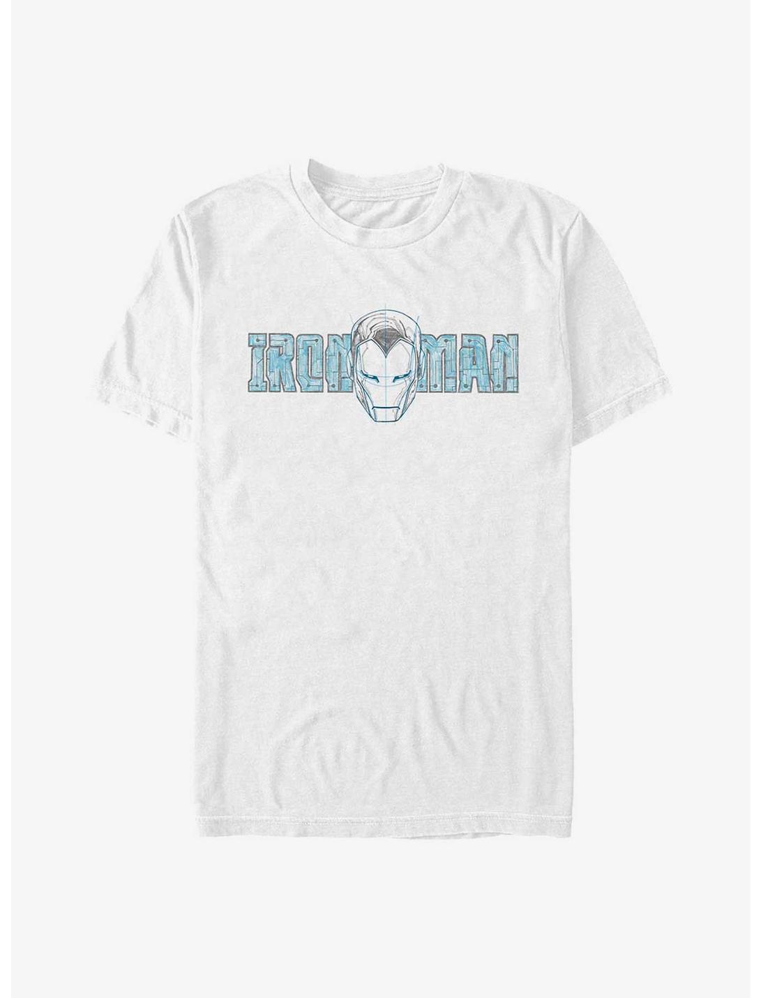 Marvel Iron Man Face T-Shirt, WHITE, hi-res