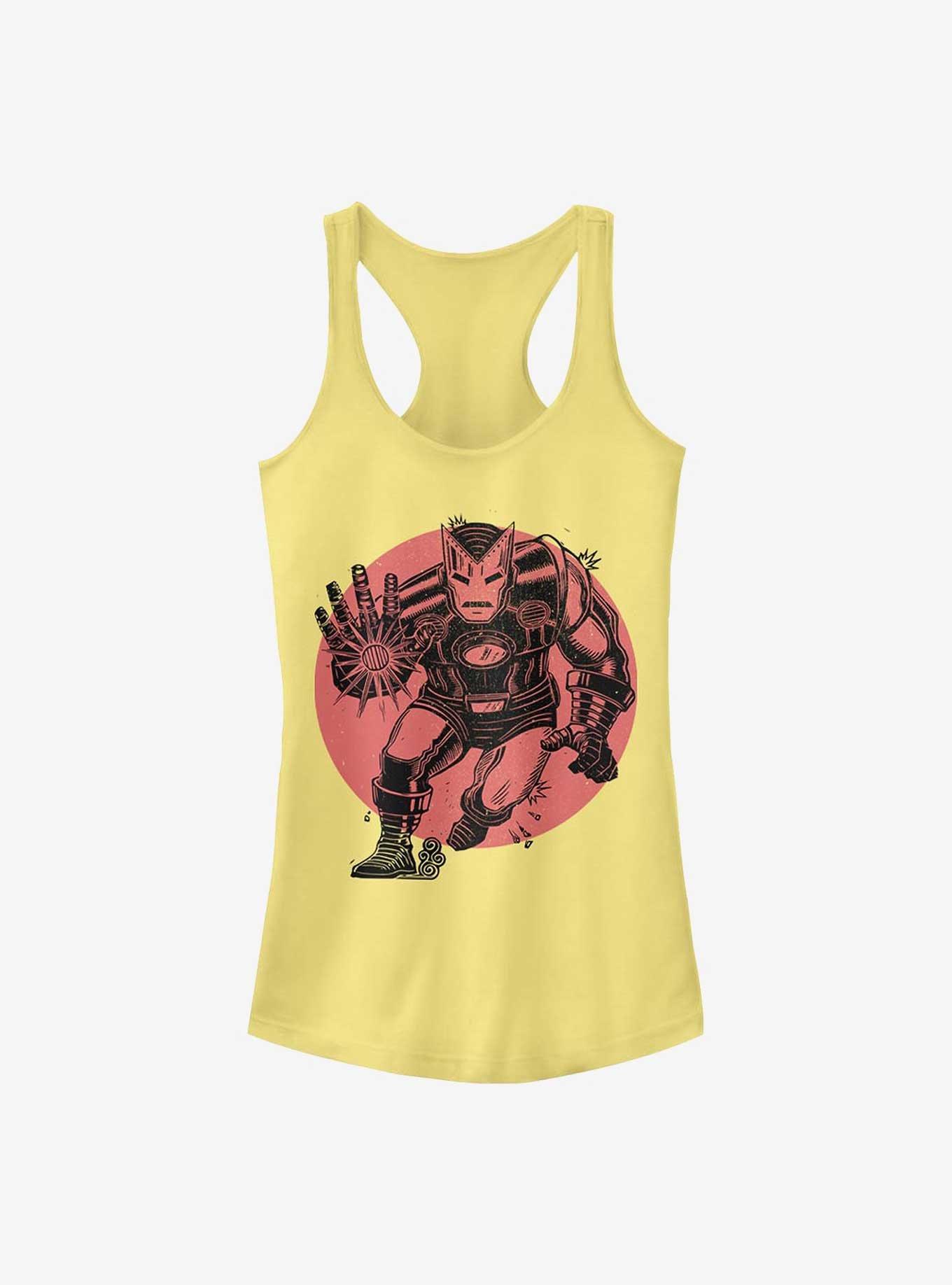 Marvel Iron Man Red Sun Girls Tank, BANANA, hi-res