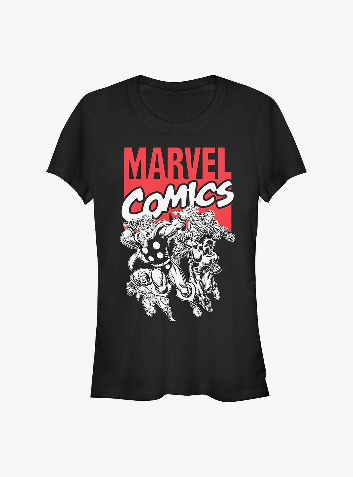 Marvel Right Team Girls T-Shirt, BLACK, hi-res