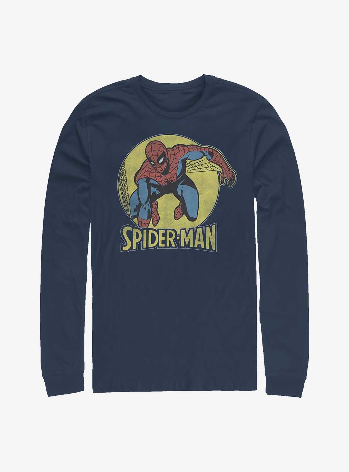 Marvel Spider-Man Simple Spidey Long-Sleeve T-Shirt, NAVY, hi-res