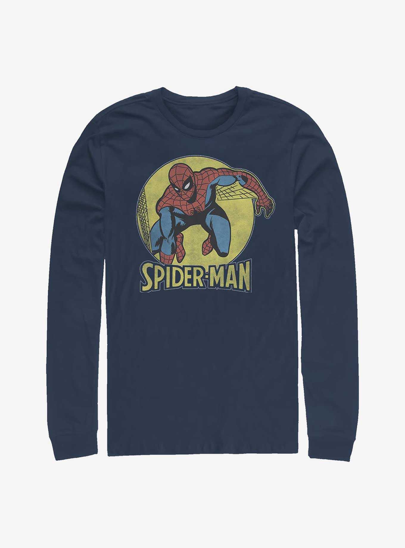 Marvel Spider-Man Simple Spidey Long-Sleeve T-Shirt, NAVY, hi-res