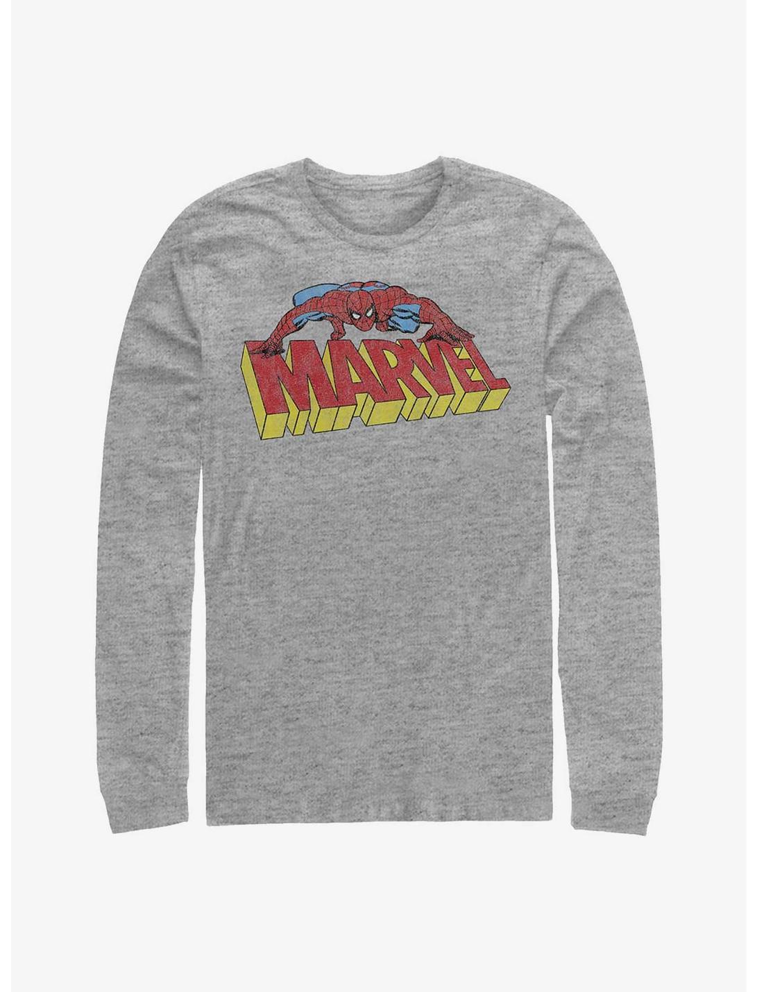 Marvel Spider-Man Spidey Logo T-Shirt, ATH HTR, hi-res