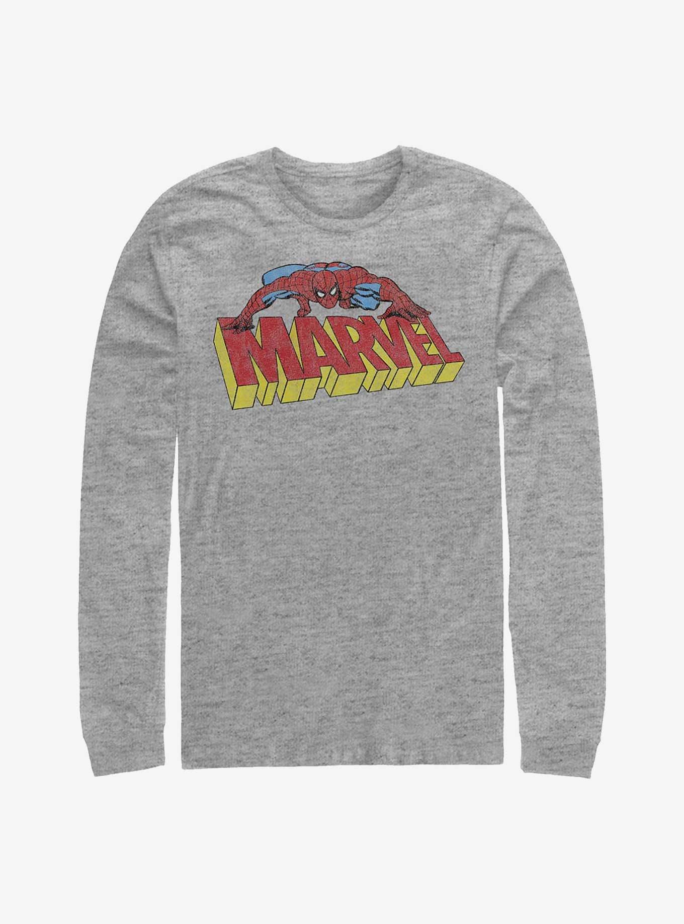 Marvel Spider-Man Spidey Logo T-Shirt, ATH HTR, hi-res