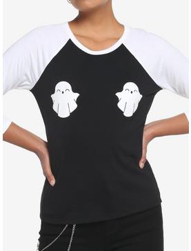 Smiling Ghost Girls Raglan T-Shirt, , hi-res