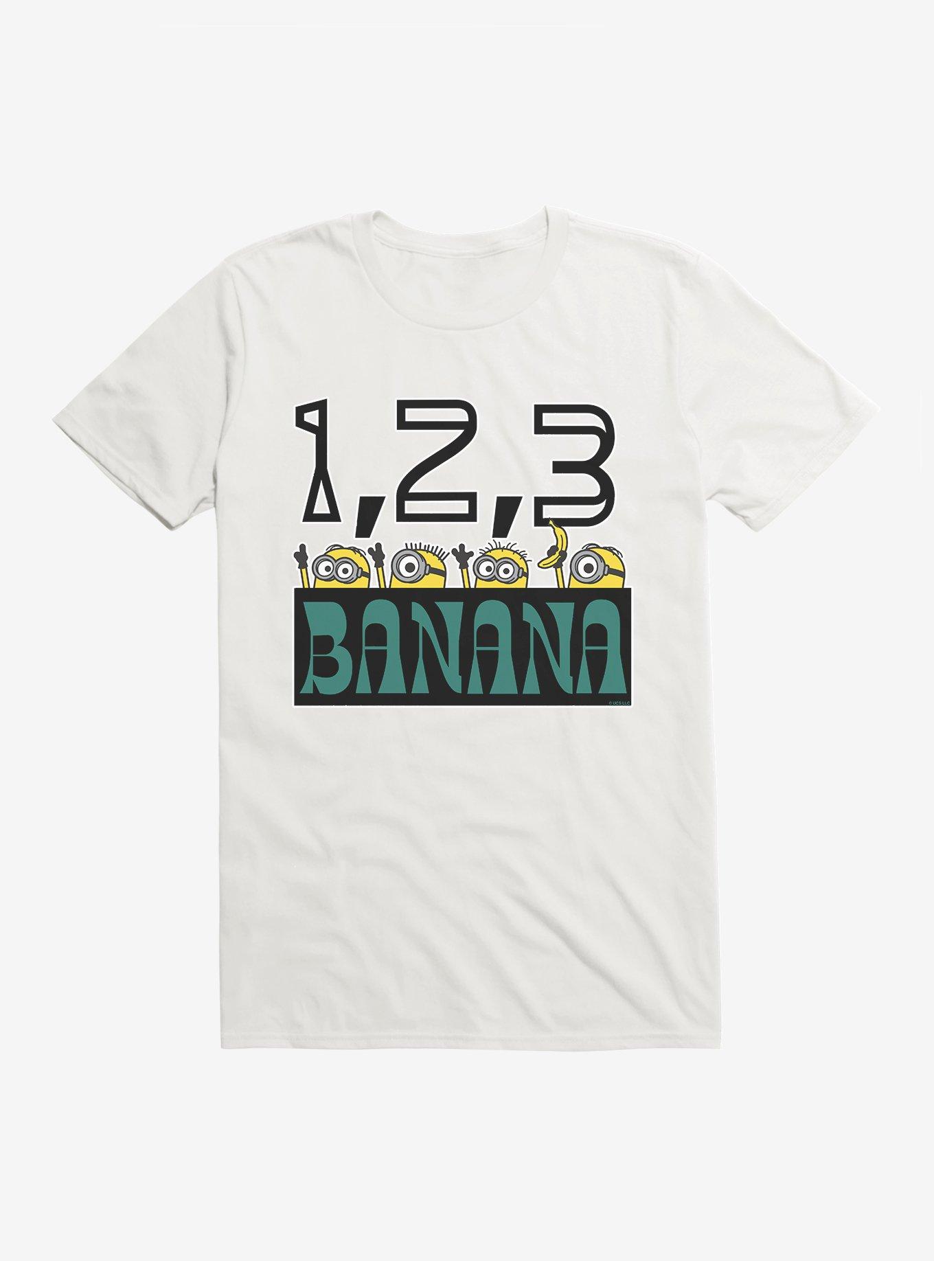 Minions Banana T-Shirt, WHITE, hi-res