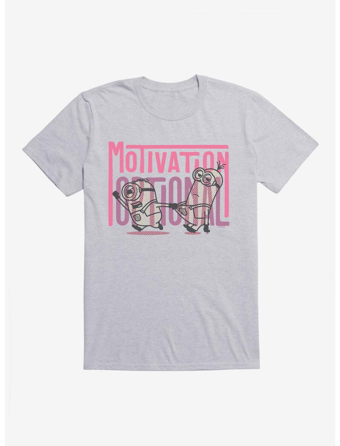 Minions Spotty Motivation Optional T-Shirt, HEATHER GREY, hi-res
