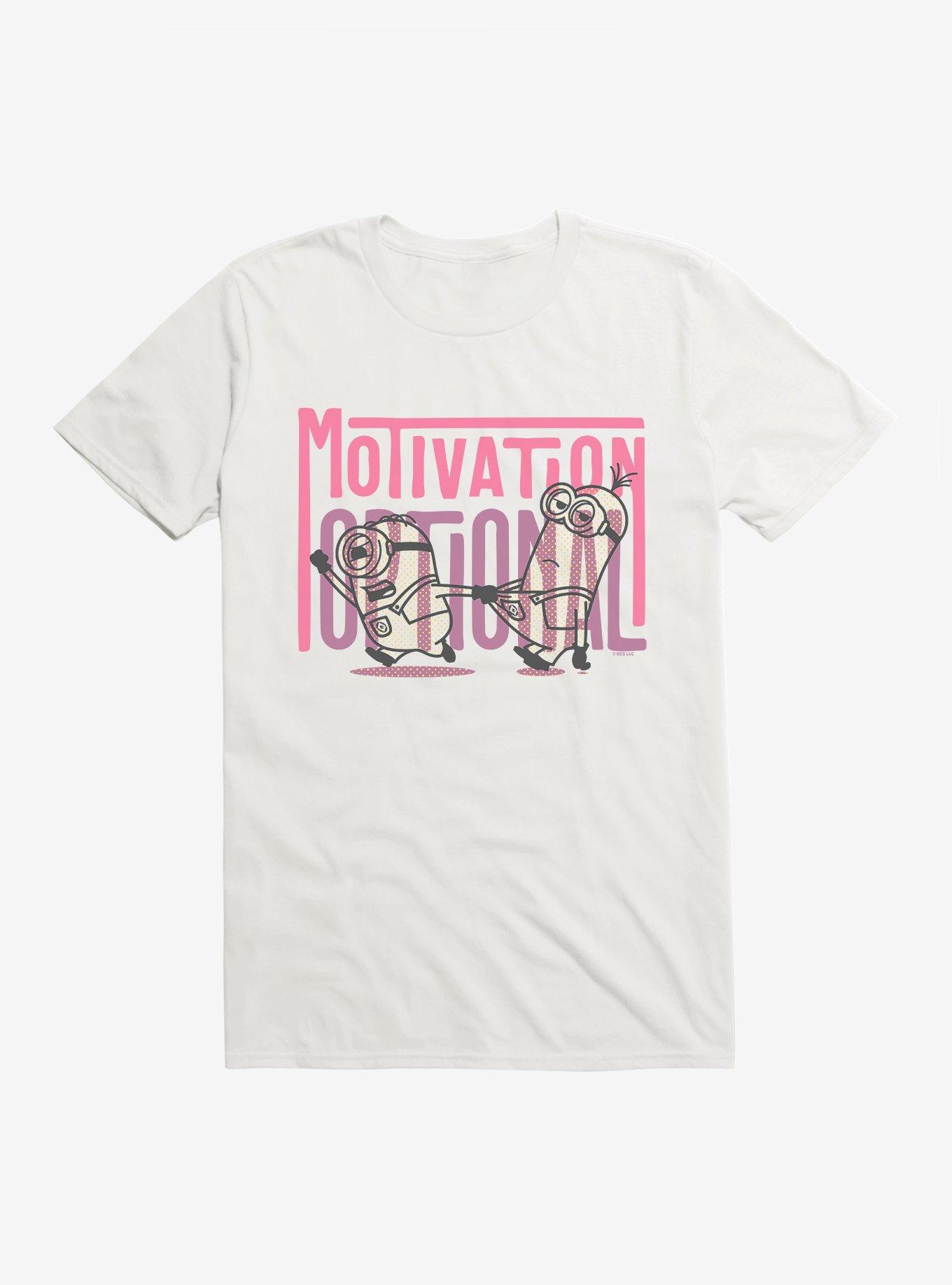 Minions Spotty Motivation Optional T-Shirt, WHITE, hi-res