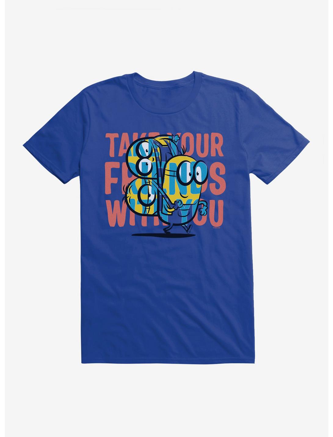 Minions Take Your Friends T-Shirt, ROYAL BLUE, hi-res