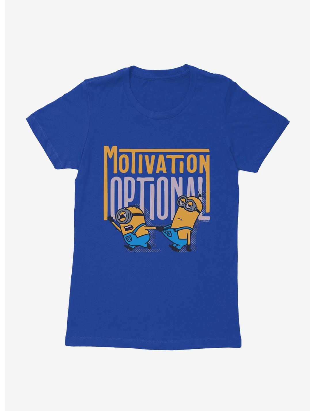 Minions Bold Motivation Optional Womens T-Shirt, ROYAL, hi-res