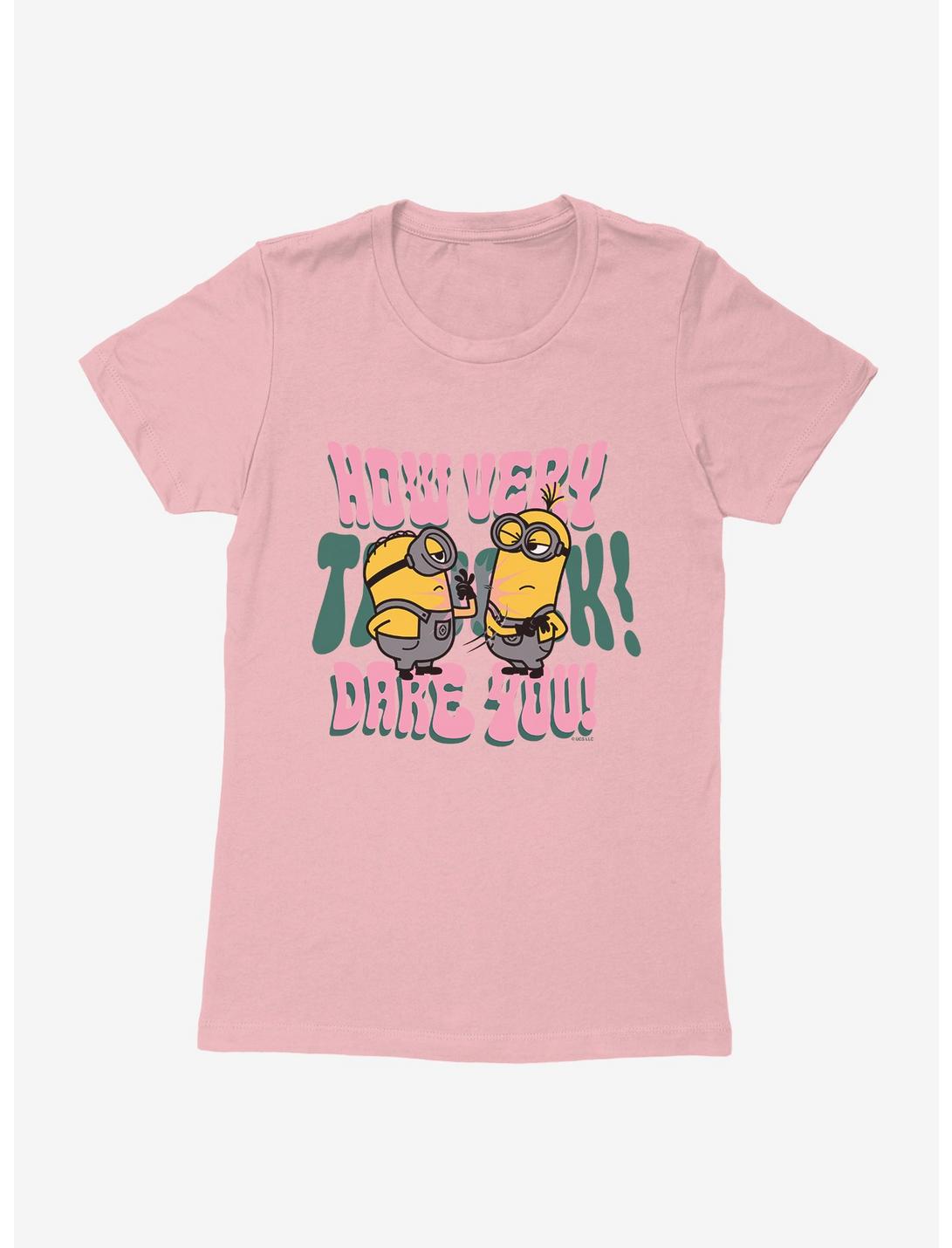Minions Groovy How Dare You Womens T-Shirt, LIGHT PINK, hi-res