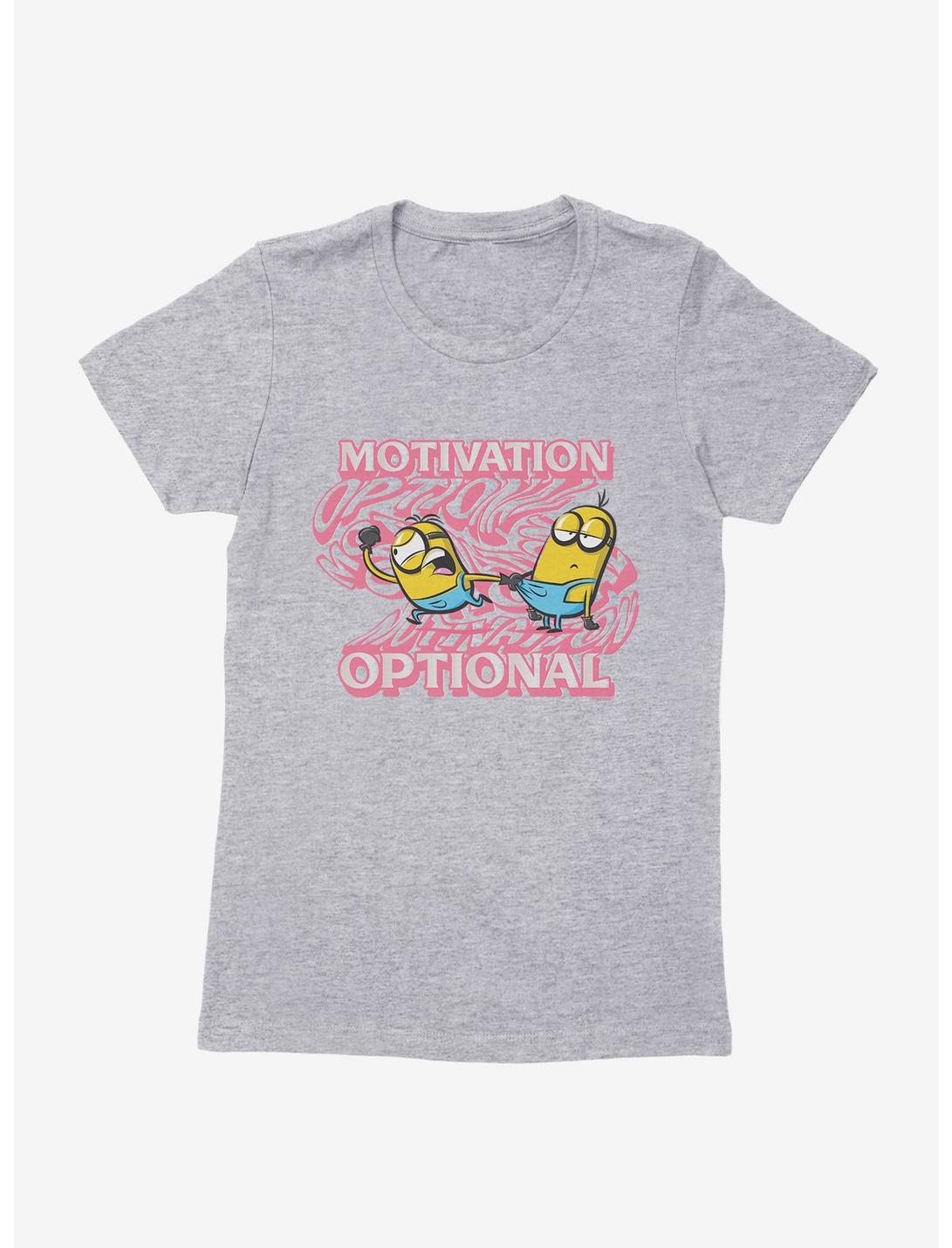 Minions Groovy Motivation Optional Womens T-Shirt, HEATHER, hi-res