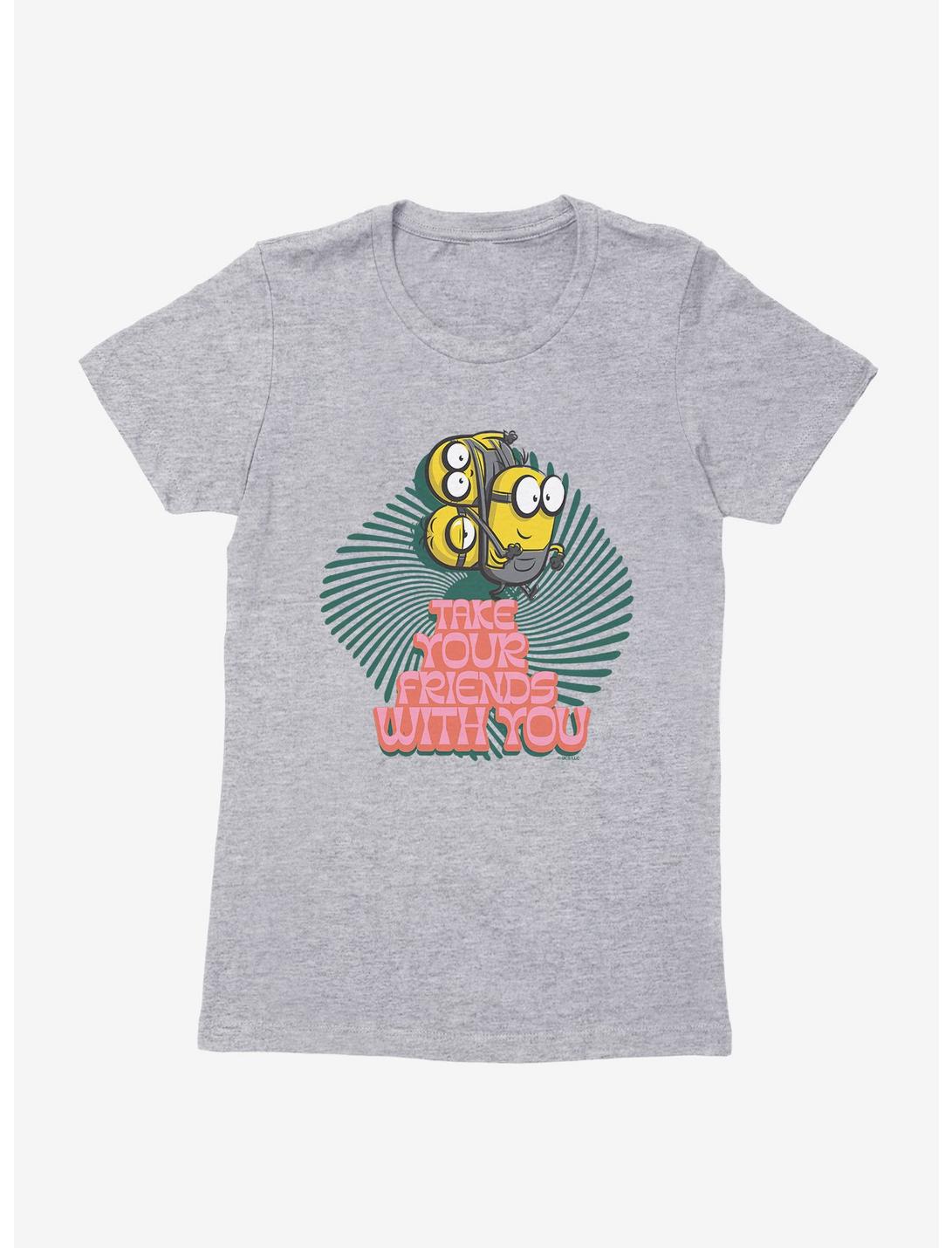 Minions Groovy Take Your Friends Womens T-Shirt, HEATHER, hi-res