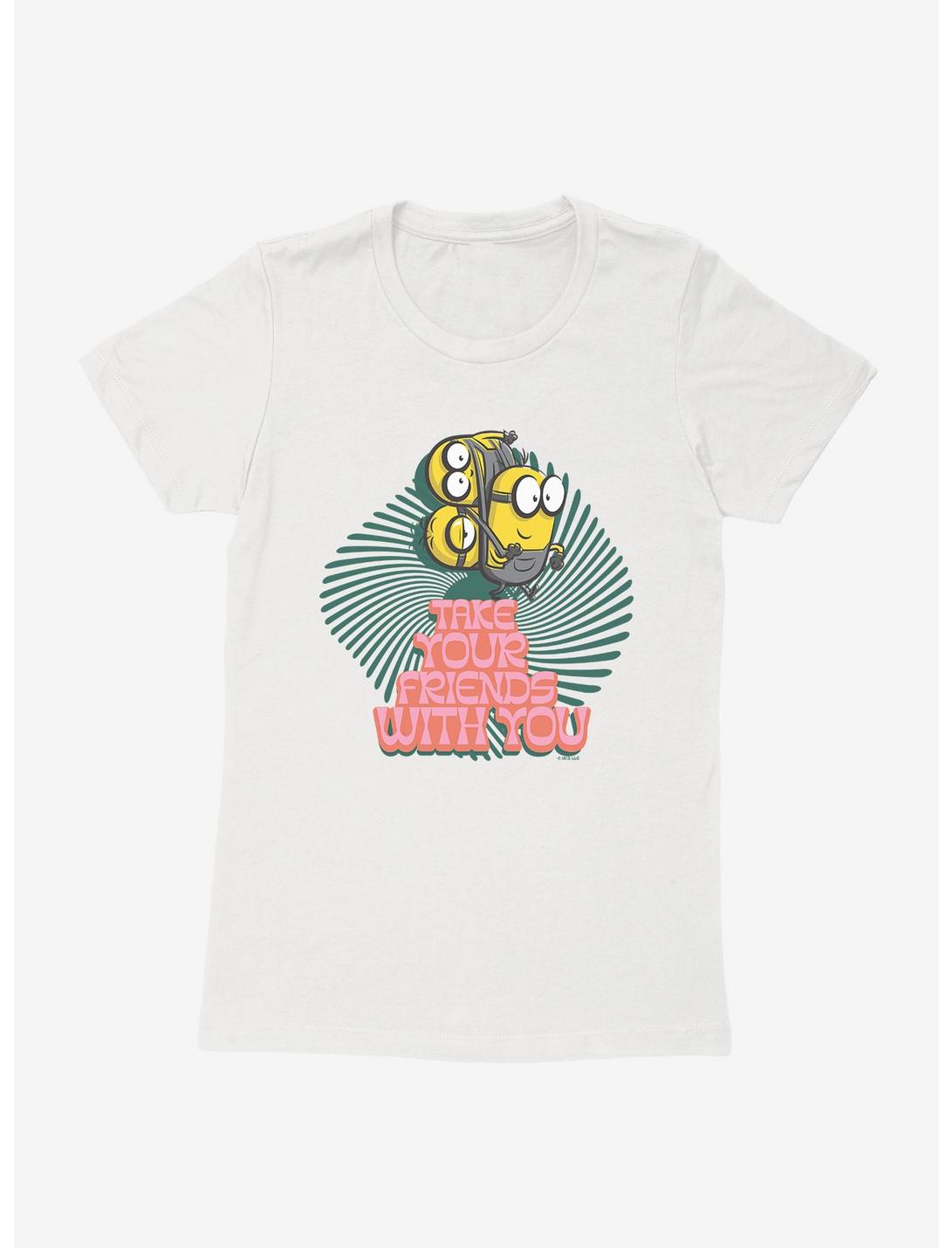 Minions Groovy Take Your Friends Womens T-Shirt, WHITE, hi-res
