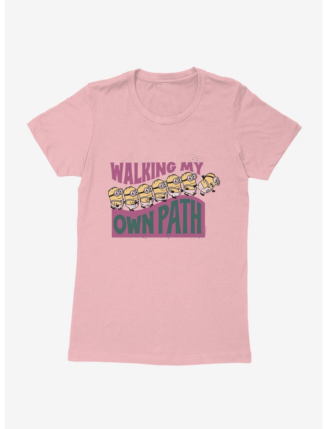 Minions On My Own Path Womens T-Shirt, LIGHT PINK, hi-res