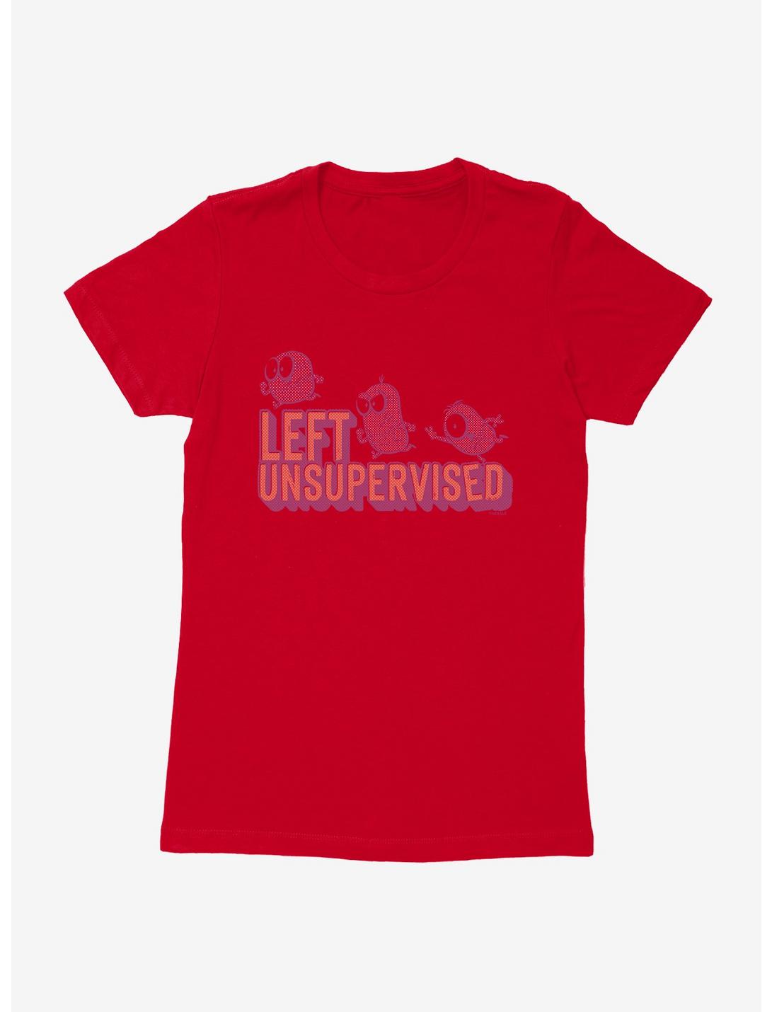 Minions Spotty Left Unsupervised Womens T-Shirt, RED, hi-res