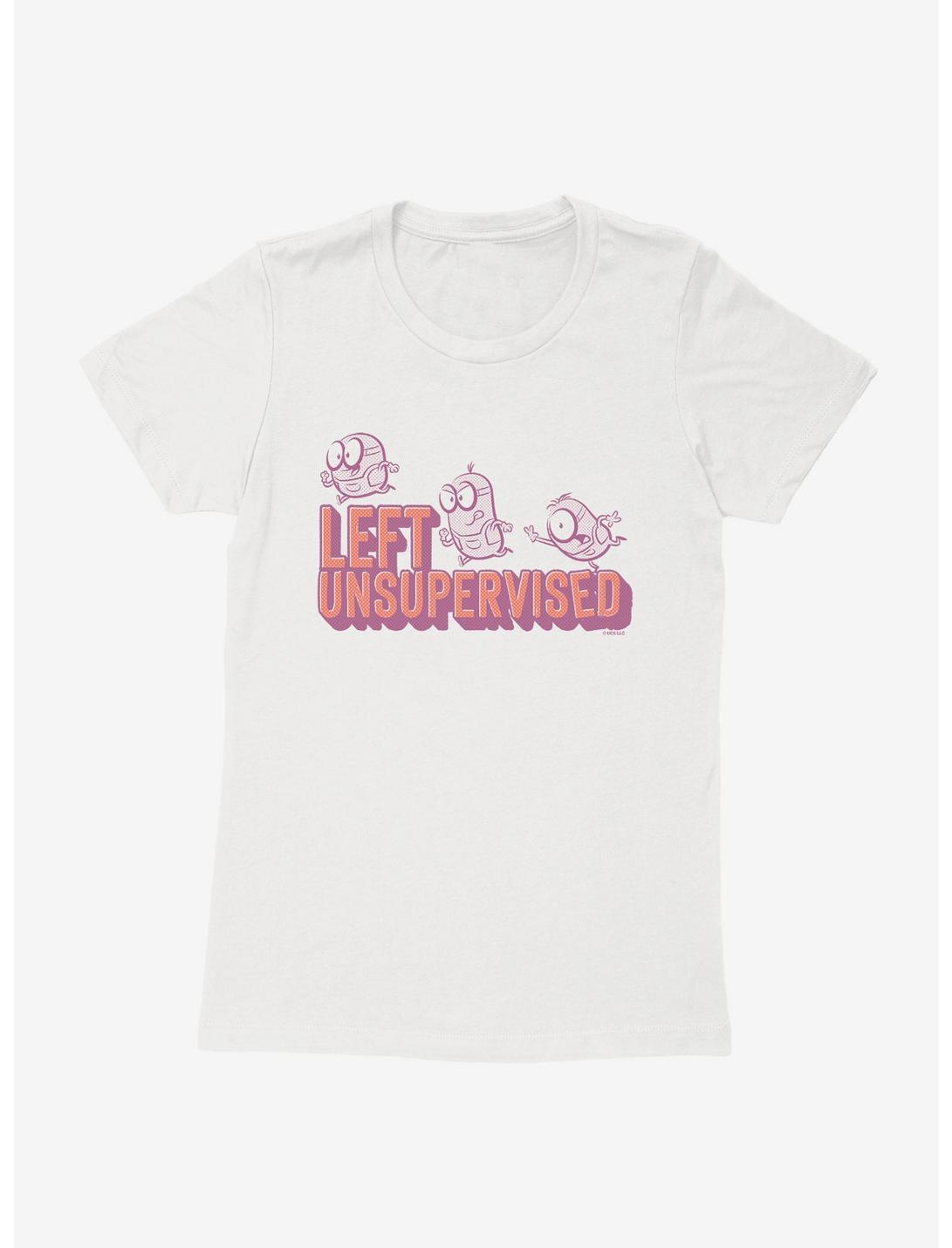 Minions Spotty Left Unsupervised Womens T-Shirt, WHITE, hi-res