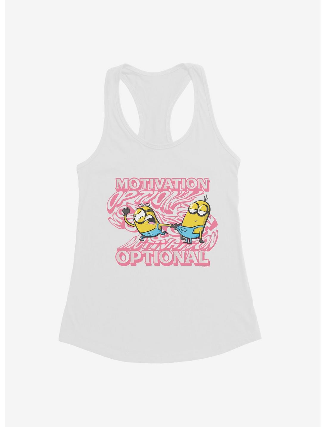 Minions Groovy Motivation Optional Womens Tank Top, WHITE, hi-res