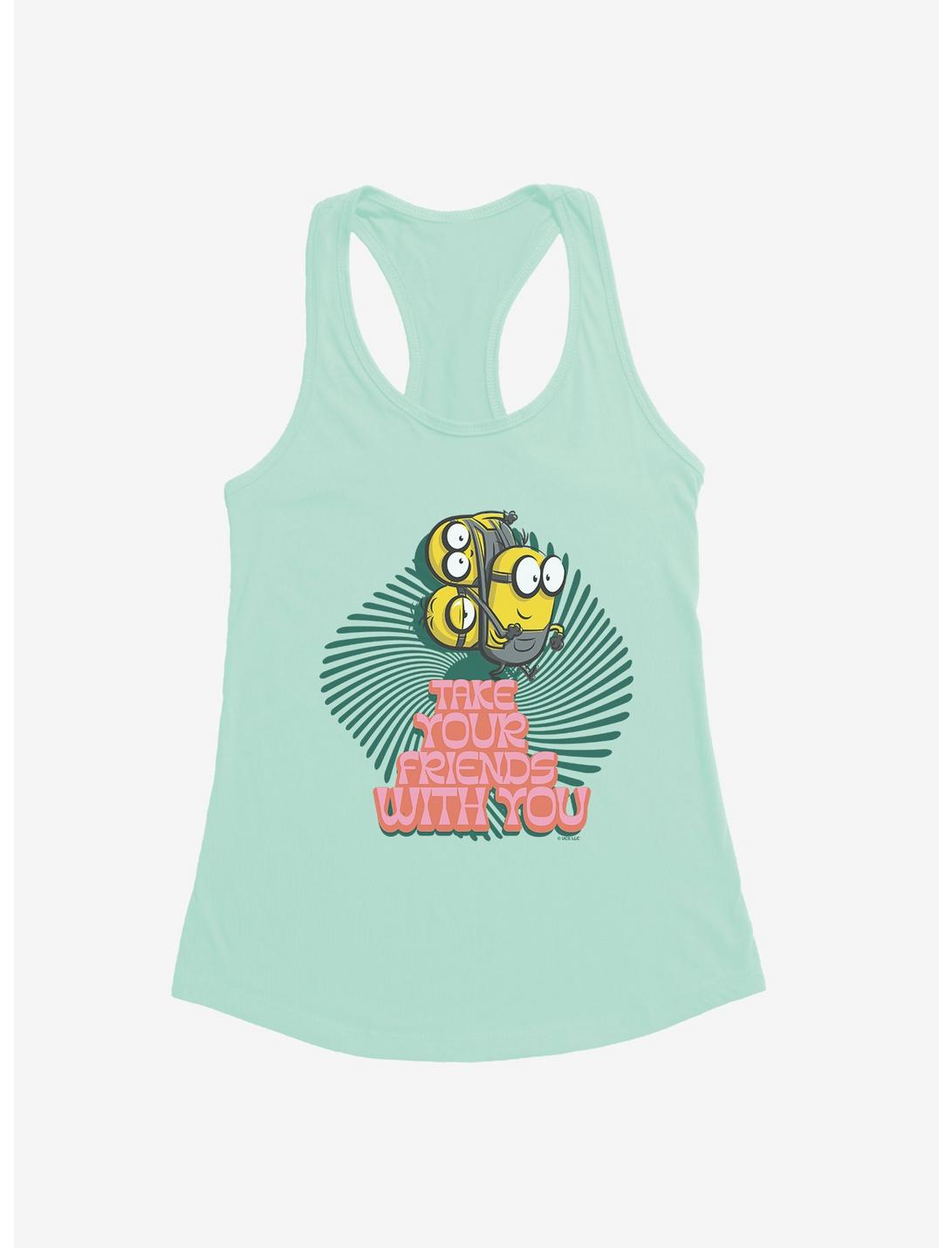Minions Groovy Take Your Friends Womens Tank Top, MINT, hi-res