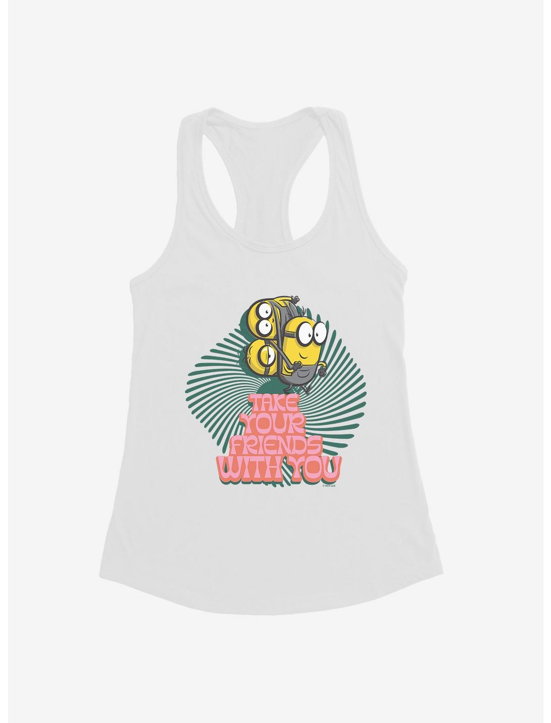 Minions Groovy Take Your Friends Womens Tank Top, WHITE, hi-res