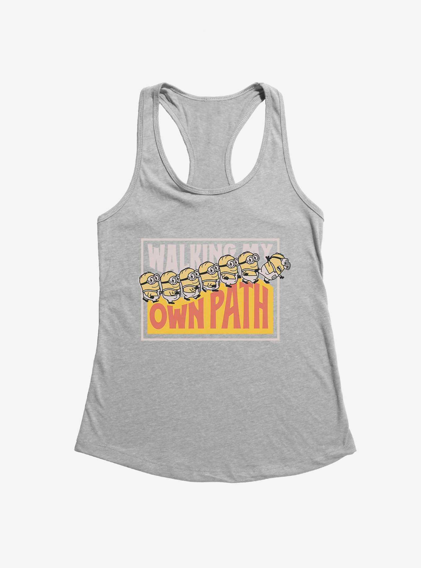 Minions On My Own Path Panel Womens Tank Top, , hi-res