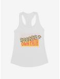Minions On My Own Path Panel Womens Tank Top, WHITE, hi-res